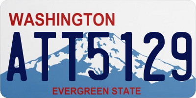 WA license plate ATT5129