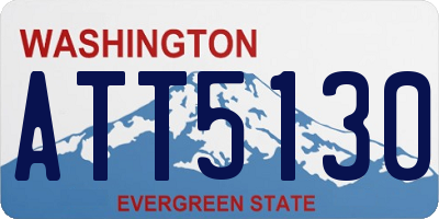 WA license plate ATT5130
