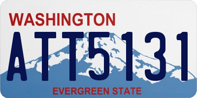 WA license plate ATT5131