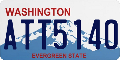 WA license plate ATT5140
