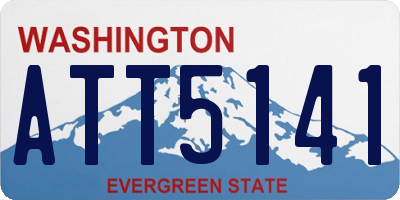 WA license plate ATT5141