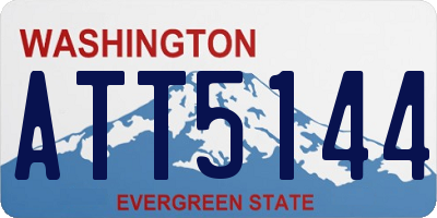 WA license plate ATT5144