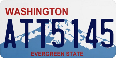 WA license plate ATT5145
