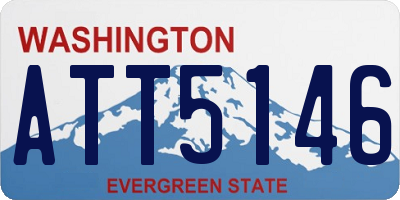WA license plate ATT5146