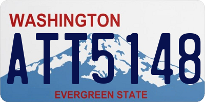 WA license plate ATT5148