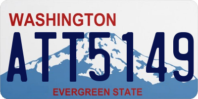 WA license plate ATT5149