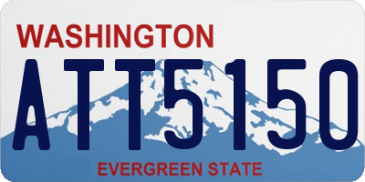 WA license plate ATT5150