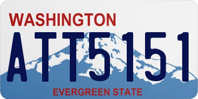 WA license plate ATT5151