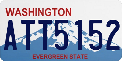 WA license plate ATT5152