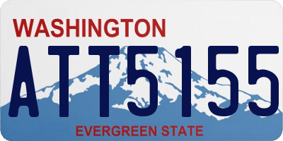 WA license plate ATT5155