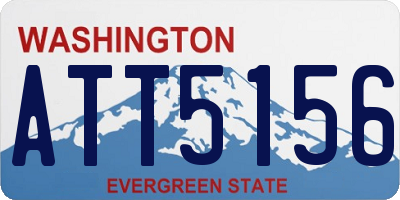 WA license plate ATT5156