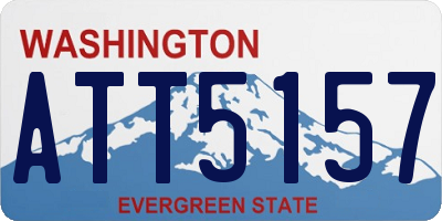 WA license plate ATT5157