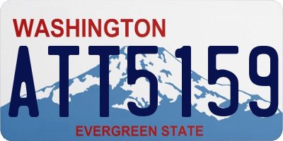 WA license plate ATT5159