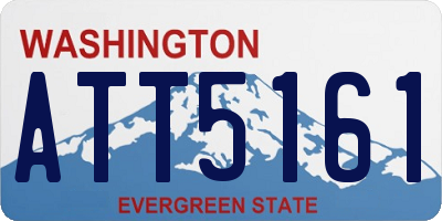 WA license plate ATT5161