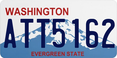 WA license plate ATT5162
