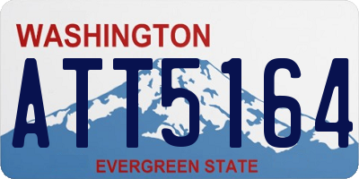 WA license plate ATT5164