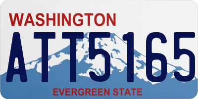 WA license plate ATT5165