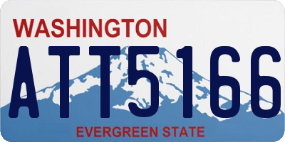 WA license plate ATT5166