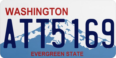 WA license plate ATT5169