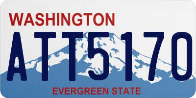 WA license plate ATT5170