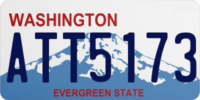 WA license plate ATT5173