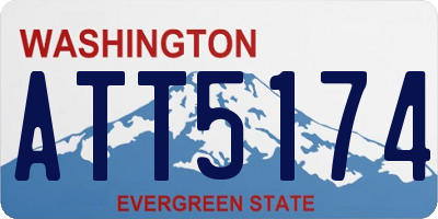 WA license plate ATT5174