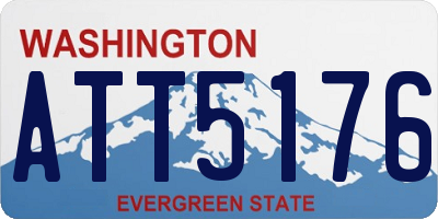 WA license plate ATT5176