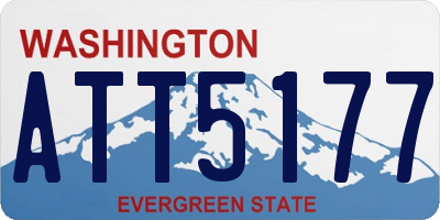 WA license plate ATT5177