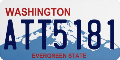 WA license plate ATT5181
