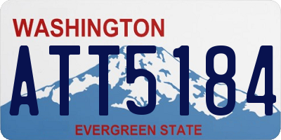 WA license plate ATT5184