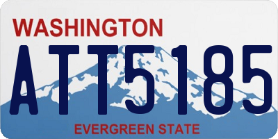 WA license plate ATT5185
