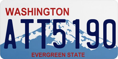 WA license plate ATT5190