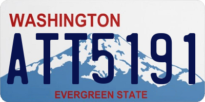 WA license plate ATT5191