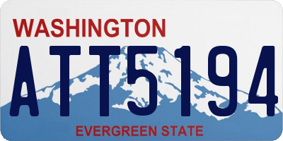 WA license plate ATT5194