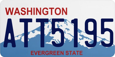 WA license plate ATT5195