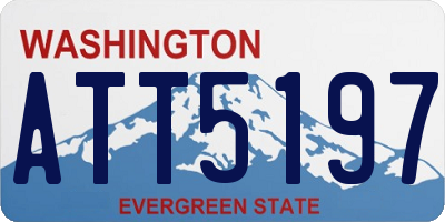 WA license plate ATT5197