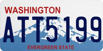 WA license plate ATT5199