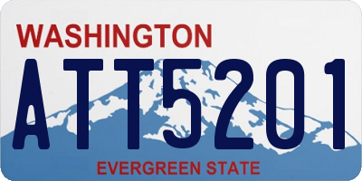 WA license plate ATT5201