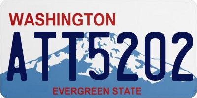 WA license plate ATT5202