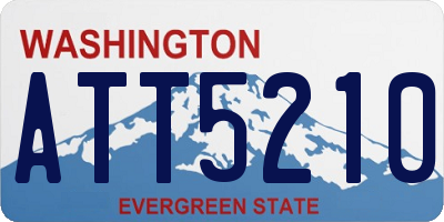 WA license plate ATT5210