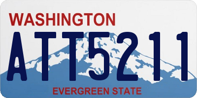 WA license plate ATT5211