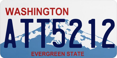 WA license plate ATT5212