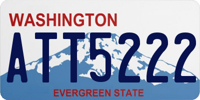 WA license plate ATT5222