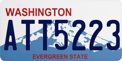 WA license plate ATT5223