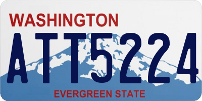 WA license plate ATT5224