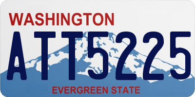 WA license plate ATT5225