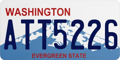 WA license plate ATT5226