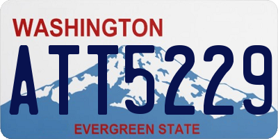 WA license plate ATT5229