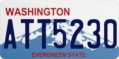 WA license plate ATT5230