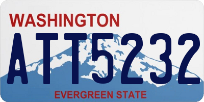 WA license plate ATT5232